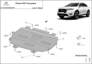 Scut motor din aluminiu Citroen DS 7 Crossback 2017 - 2026 - Img 3