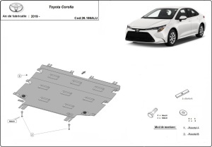 Scut motor din aluminiu Toyota Corolla 2019 - 2026 - Img 3