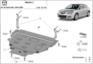 Scut motor Mazda 3 2003 - 2009 - Img 3