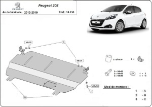 Scut motor Peugeot 208 2012 - 2019 - Img 3