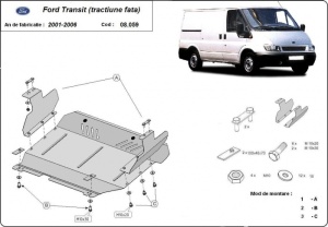 Scut motor și cutie de viteză Ford Transit - tracțiunea față 2001 - 2006 - Img 3