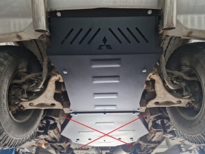 Scut motor și radiator Mitsubishi Pajero 3 (V60, V70) Vers 2.0 1999 - 2007 - Img 6