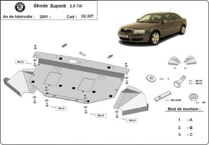 Scut motor Skoda Superb - 2.5 Tdi, V6 2001 - 2008 - Img 3