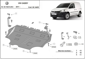 Scut motor VW Caddy - cu WEBASTO 2011 - 2020 - Img 3