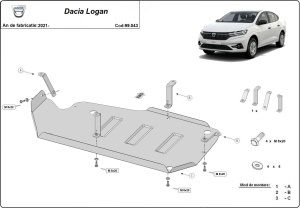 Scut rezervor Dacia Logan 2021 - 2026 - Img 3