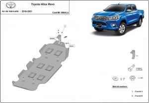 Scut rezervor din aluminiu Toyota Hilux Revo 2016 - 2021 - Img 3
