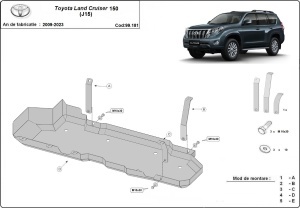 Scut rezervor Toyota Land Cruiser J150 2009 - 2023 - Img 3