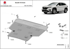 Set de scuturi din aluminiu Suzuki S-Cross 2023 - 2026 - Img 3