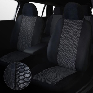 Set huse scaun material textil negre Dacia Logan 2 2012 - 2020