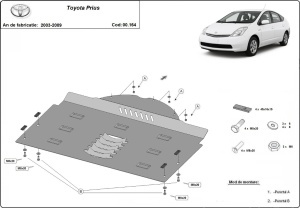 Scut antifurt catalizator pentru Toyota Prius 2 2003 - 2009 - Img 3