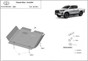 Scut metalic cutie de viteză Toyota Hilux Invincible 2021 - 2026 - Img 2