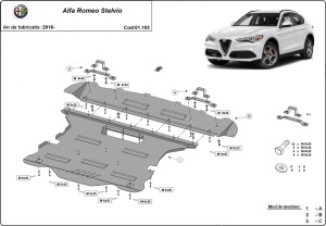 Scut motor Alfa Romeo Stelvio 2016 - 2026 - Img 3