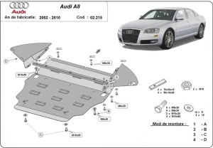 Scut motor Audi A8 2002 - 2010 - Img 3