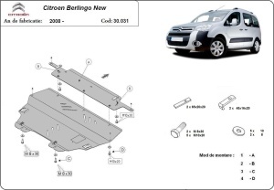Scut motor Citroen Berlingo 2008 - 2018 - Img 3