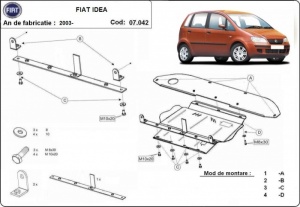 Scut motor, cutie de viteză și diferețial Fiat Idea 2003 - 2012 - Img 3
