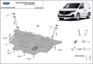 Scut motor Ford Transit Connect- cutie de viteză automată 2024 - 2026 - Img 3