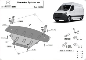 Scut motor Mercedes Sprinter 4x4 2018 - 2023 - Img 3