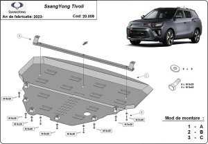 Scut motor metalic SsangYong Tivoli 2023 - 2026 - Img 3
