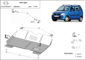 Scut motor Opel Agila (H00) 2000 - 2007 - Img 3