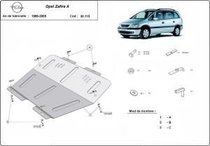 Scut motor Opel Zafira 1999 - 2005 - Img 3
