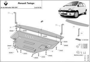 Scut motor Renault Twingo 1992 - 2007 - Img 3