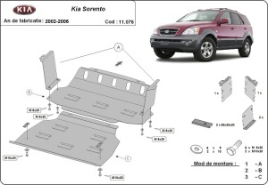 Scut motor și radiator Kia Sorento 2001 - 2006 - Img 3
