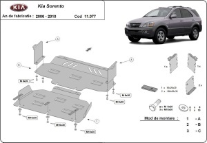 Scut motor și radiator Kia Sorento 2006 - 2010 - Img 3