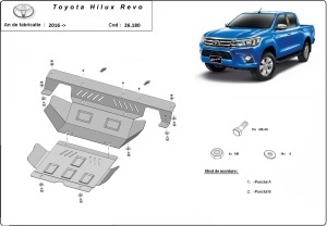 Scut motor și radiator Toyota Hilux Revo 2016 - 2026 - Img 3