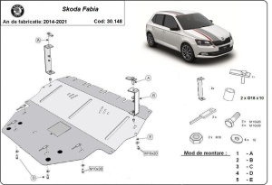 Scut motor Skoda Fabia 3 - Diesel 2015 - 2021 - Img 3