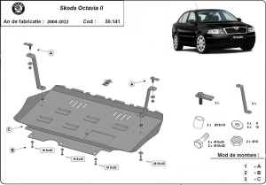 Scut motor Skoda Octavia 2 2004 - 2012 - Img 3