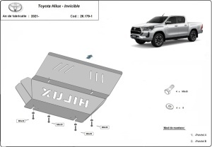 Scut radiator metalic Toyota Hilux Invincible 2021 - 2026 - Img 2