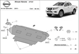 Scut radiator Nissan Navara NP300 după 2015 2015 - 2021 - Img 3