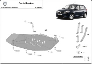 Scut rezervor Dacia Sandero 2007 - 2012 - Img 3