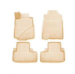 Set covorase cauciuc bej Honda CR-V IV 2011 - 2018