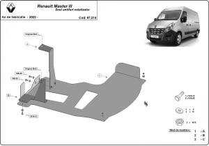 Scut antifurt catalizator Renault Master 3 2022 - 2026 - Img 3