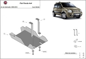 Scut diferenţial spate Fiat Panda 4x4 2003 - 2012 - Img 3