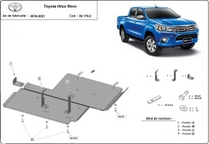 Scut metalic reductor Toyota Hilux Revo 2016 - 2021 - Img 2