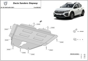 Scut motor Dacia Sandero Stepway 2021 - 2026 - Img 3