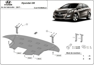 Scut motor din aluminiu Hyundai i30 2017 - 2026 - Img 3