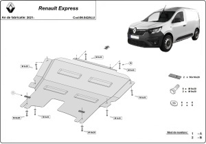 Scut motor din aluminiu Renault Express 2021 - 2026 - Img 3