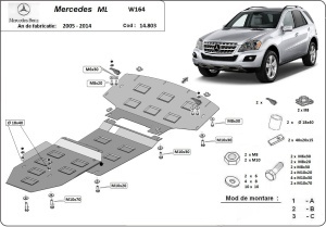 Scut Motor Mercedes ML W164 2005 - 2011 - Img 3