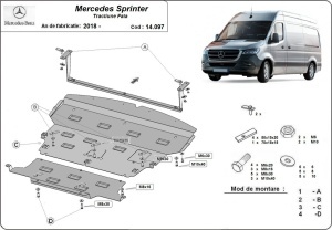 Scut motor Mercedes Sprinter-Tracțiune față 2018 - 2026 - Img 3