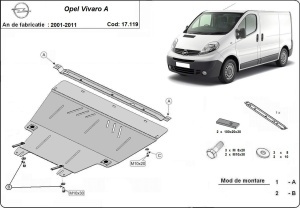 Scut motor Opel Vivaro 2001 - 2014 - Img 3