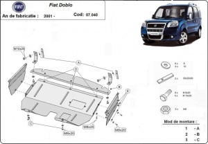 Scut motor și cutie de viteză Fiat Doblo 2001 - 2010 - Img 3