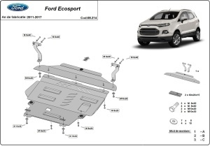 Scut motor și cutie de viteză Ford EcoSport 2011 - 2017 - Img 3
