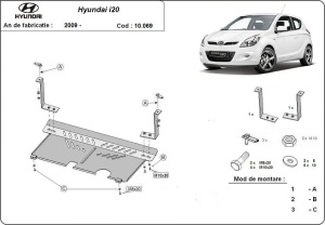 Scut motor și cutie de viteză Hyundai i20 2009 - 2014 - Img 3