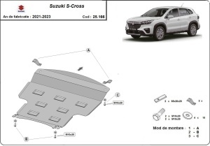 Scut motor și cutie de viteză Suzuki S-Cross 2021 - 2023 - Img 3