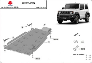 Scut reductor/cutie transfer Suzuki Jimny - model cu 3 usi 2018 - 2026 - Img 3