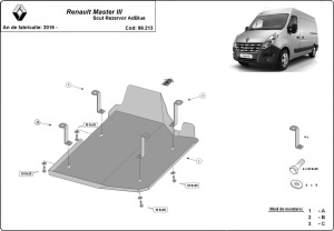 Scut rezervor AdBlue Renault Master 3 - Model 1 2016 - 2024 - Img 3