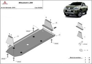 Scut rezervor Mitsubishi L 200 2015 - 2026 - Img 3